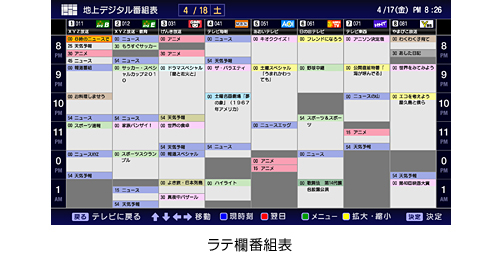 番組表 イメージ